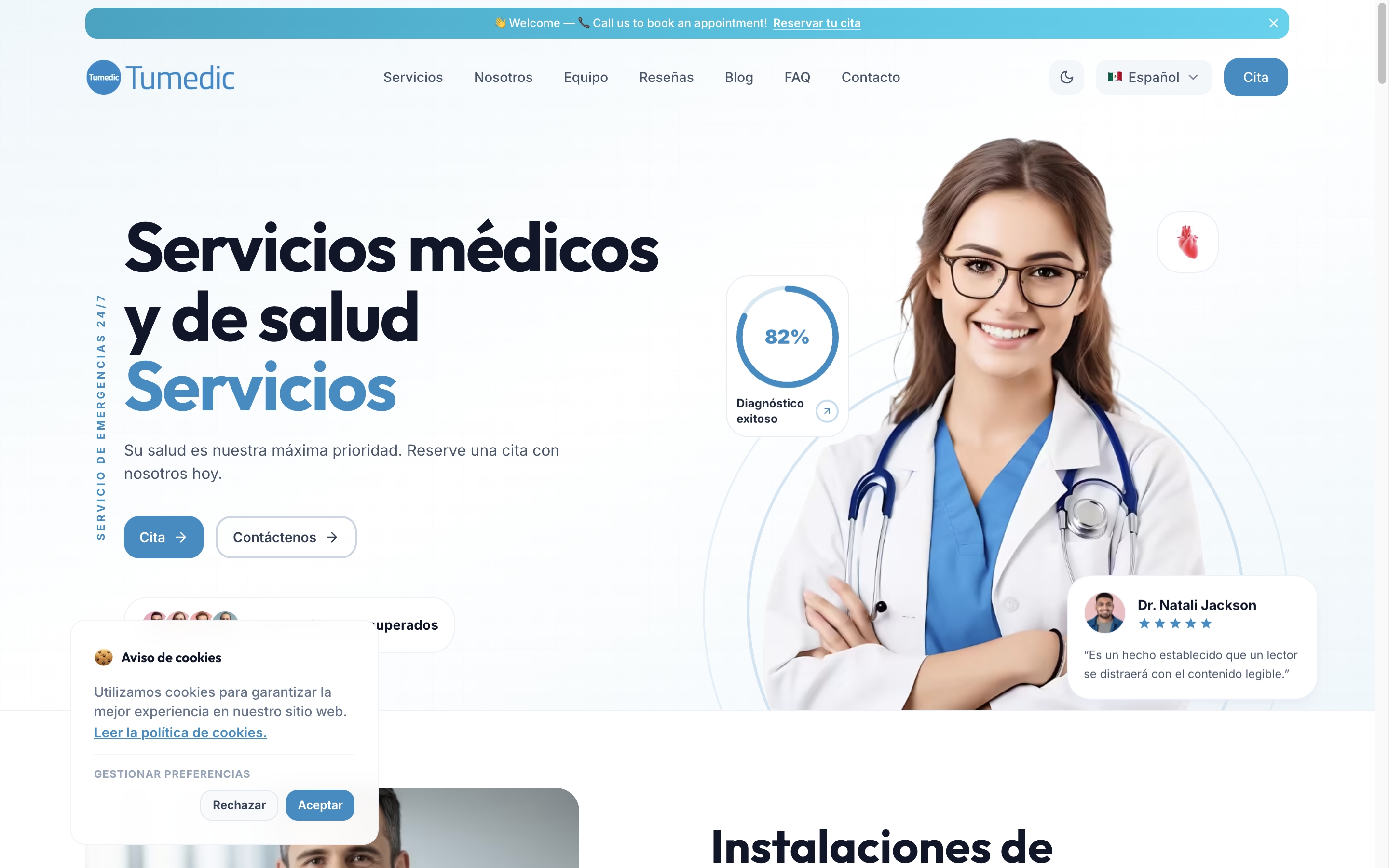 Vista del proyecto: Tumedic